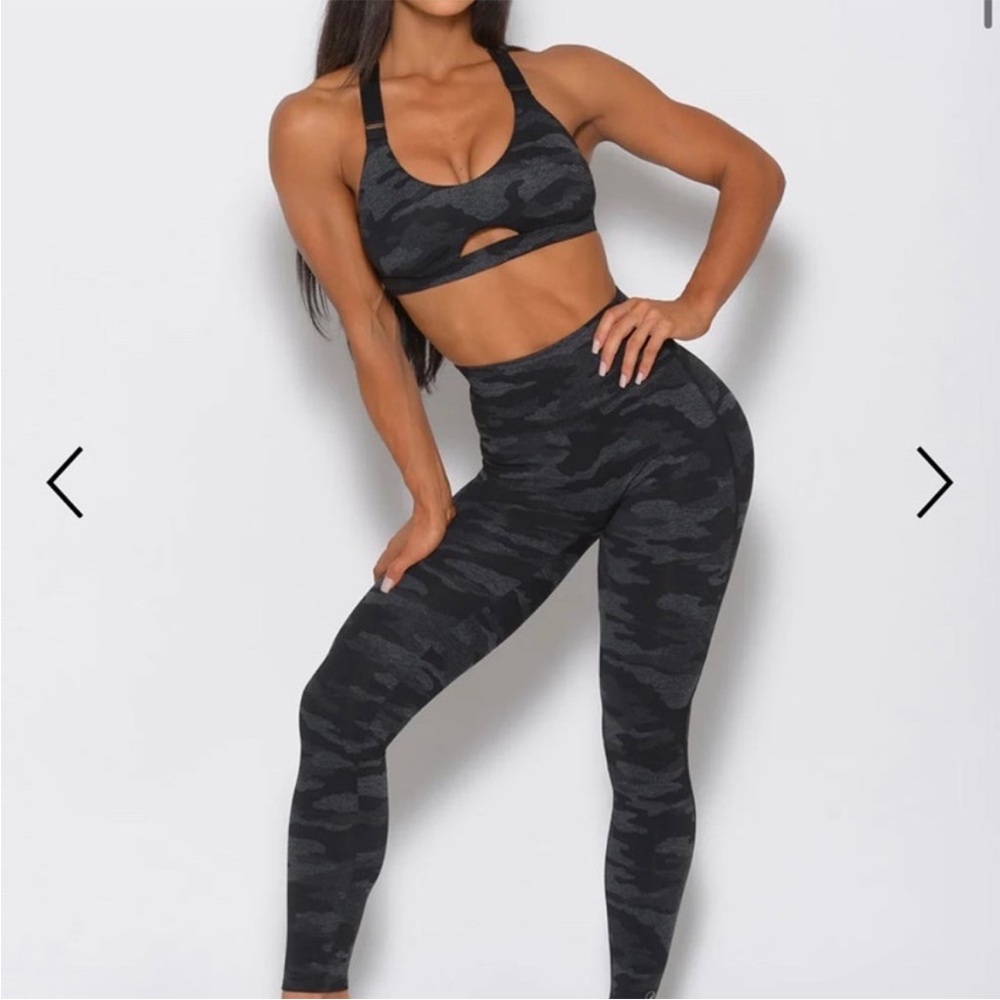 Bombshell Sportswear FIT CAMO LEGGINGS black/charcoal